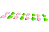 ZOLA Round curl pink & green Formy silikonowe do laminacji rzęs