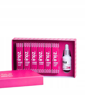 HENNA do brwi i rzęs ZOLA Brow Box 5 g. zestaw