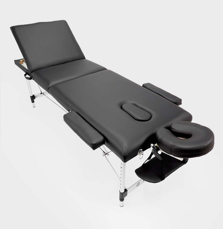 Stół Masażu Składany Przenośny Aluminiowy Pokrowcem Łóżko Kosmetyczne