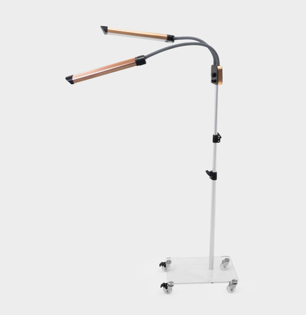 Stojak Na Kołkach Do Lampy Ring Duo Kosmetycznej Statyw Mobilny Regulowany