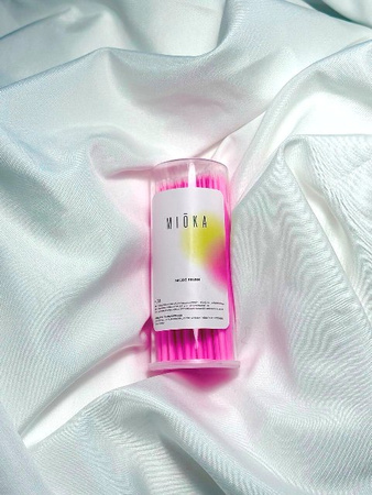 MIOKA Szczoteczki Aplikatory do rzęs Micro Brush  Różowe