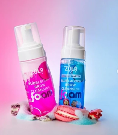 ZOLA x Viktorina Vika pianka oczyszczająca do brwi Blue Lagoon 150 ml