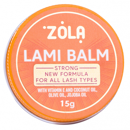 ZOLA LAMI BALM POMARAŃCZOWY klej bez kleju do laminowania rzęs 15g
