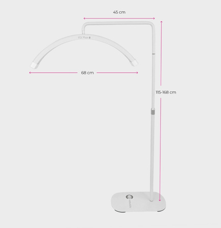 Lampa kosmetyczna do przedłużania rzęs POL Moon II biała