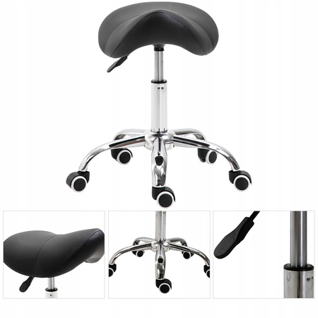 Taboret Fryzjerski Rodeo Stołek Hoker Siodło Tatuażu Regulowany Profilowany