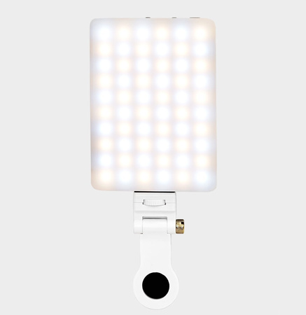 Lampka LED Telefon Klips Składana Zdjęć Selfie Makijaż Kosmetyczna Biała 5W