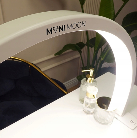 Lampa Kosmetyczna Moon LED Przedłużania Paznokci Bezcieniowa Manicure Biała