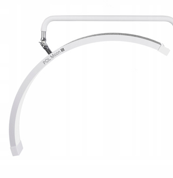 Lampa kosmetyczna do przedłużania rzęs POL Moon III z cyrkoniami biała