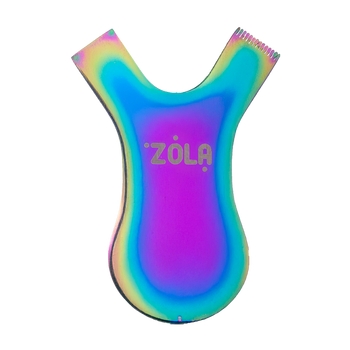 ZOLA grzebyk do laminacji metalowy Metal Comb Rainbow
