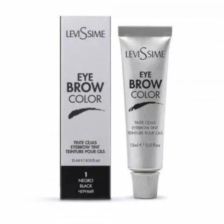 Levissime Farba do brwi EYEBROW TINT 15ml  Czarny 1