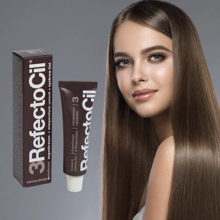 RefectoCil Farbka do brwi i rzęs 3 Brąz Natural Brown 15 ml