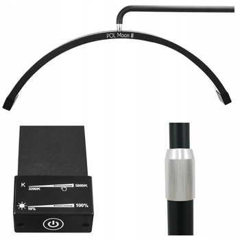 Lampa Kosmetyczna Przedłużania Rzęs LED 45W Mocna Stojąca Podłogowa Czarna