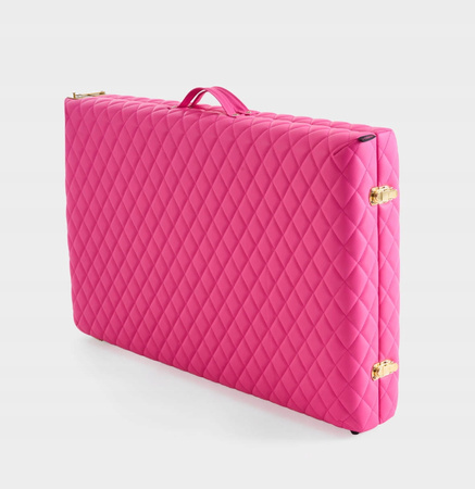 Lampa Kosmetyczna LED Podłogowa Pink 45w + Łóżko Kosmetyczne do Stylizacji Rzęs 60 cm