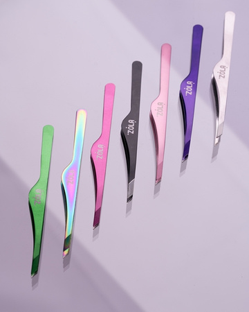 ZOLA Pęseta skośna do brwi Black