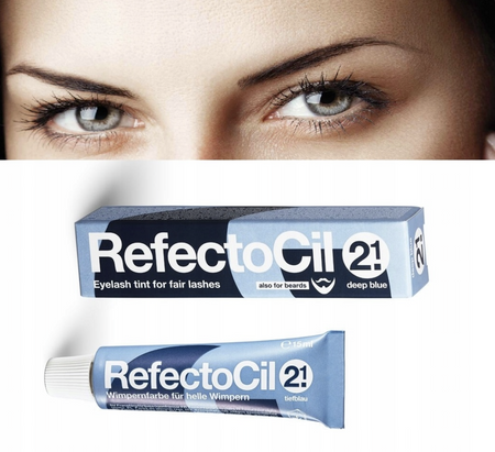 RefectoCil Farbka do rzęs 2.1 Głęboki niebieski Deep Blue 15 ml