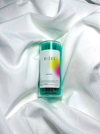 MIOKA Szczoteczki Aplikatory do rzęs Micro Brush  Białe