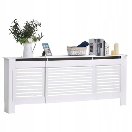 Maskownica Osłona Grzejnik Kaloryfer Obudowa Biała Regulowana 140-205cm