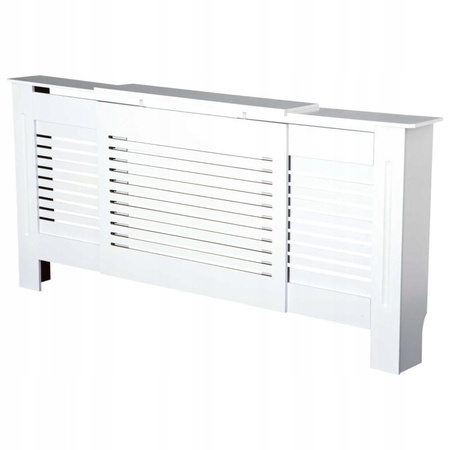 Maskownica Osłona Grzejnik Kaloryfer Obudowa Biała Regulowana 140-205cm