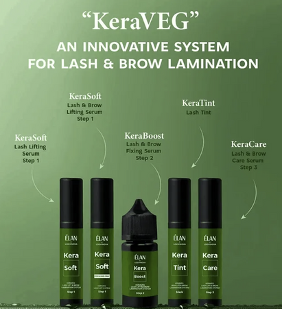 ELAN KeraCare Lash and Brow Caring Serum Krok 3
