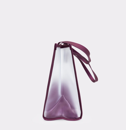 Torba typu Shoper z saszetką FIOLETOWA