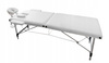 Łóżko do masażu kosmetyczne aluminiowe - białe