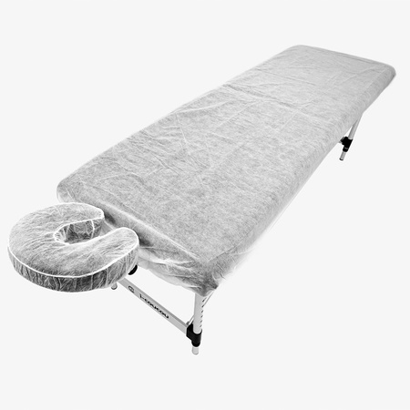 Stół Łóżko Masażu Kosmetyczne Aluminiowy Leżanka Składany 2-Segmentowy