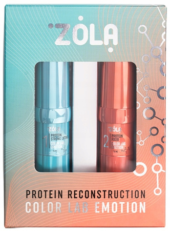 ZOLA Color Lab EMOTION Zestaw do laminacji brwi i rzęs 10 ml + 10 ml