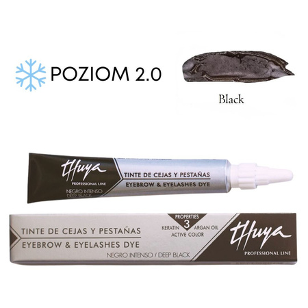 Thuya Farba arganowo - keratynowa do brwi i rzęs Thuya  Violet Black - Fioletowa Czerń