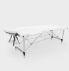 Łóżko do masażu kosmetyczne aluminiowe - białe