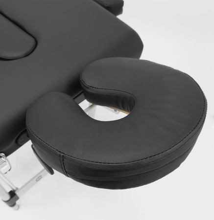 Stół do masażu 60 cm aluminiowy trzysegmentowy - czarny