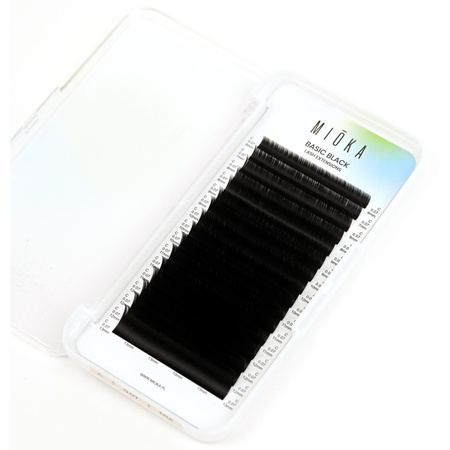 MIOKA Rzęsy do przedłużania Basic Black CC 0,10 mm MIX