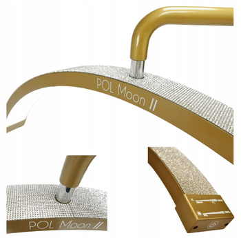 Lampa kosmetyczna do przedłużania rzęs POL Moon II z cyrkoniami GOLD