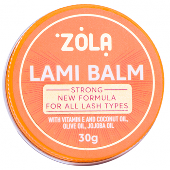 ZOLA LAMI BALM POMARAŃCZOWY klej bez kleju do laminowania rzęs 30g