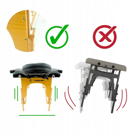 Stół do Masażu Łóżko do Rehabilitacji Przenośne 5cm Pianka + Poduszka Kosmetyczna