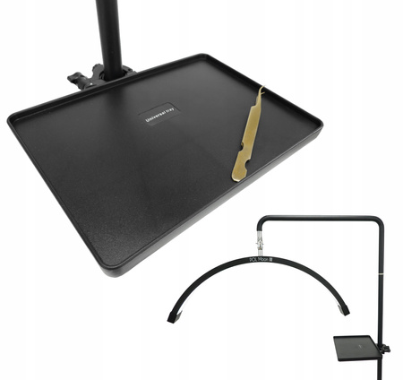 Półka Lampa LED Kosmetyczna Sorter Organizer Lampy Tray Tacka Czarna