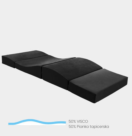 Materac Anatomiczny HEAVEN 70cm Kosmetyczny Przedłużania Rzęs Welurowy