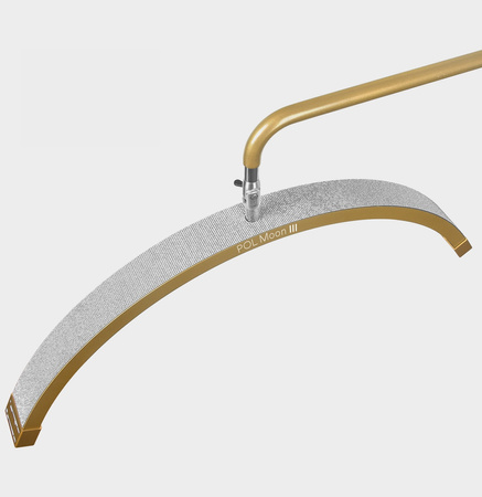 Lampa Kosmetyczna LED 45w Złota + Łóżko Kosmetyczne do Stylizacji Rzęs 60cm