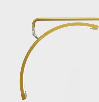 Lampa Kosmetyczna LED Podłogowa Mocna Stylizacji Rzęs Profesjonalna Złota