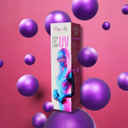 Mini lampa UV na pęsetę do przedłużania rzęs Pimp My Lashes Czarna