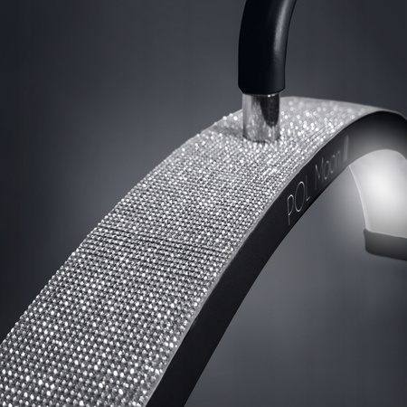 Lampa kosmetyczna do przedłużania rzęs POL Moon II z cyrkoniami czarna