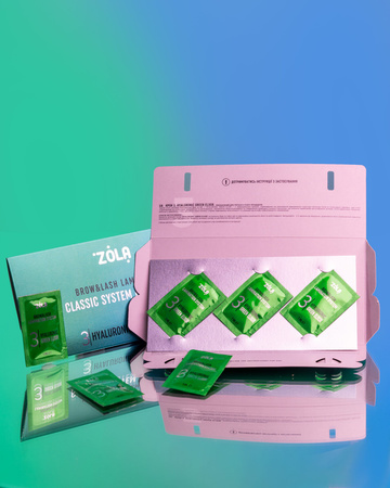 ZOLA Color Lab 03 Hyaluronic Green zestaw saszetek 3 x 1ml