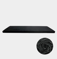 Poszewka Pokrowiec Ochronny Materac Kosmetyczny Płaski 60 cm CZARNY