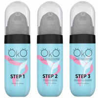 Zestaw do liftingu i laminacji rzęs i brwi w żelu 3x 10ml OKO STEP 1+2+3