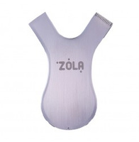 ZOLA grzebyk do laminacji metalowy Metal Comb Silver