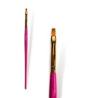 PimpMyLashes Pędzel PRO-5 Wąski Prosty Precyzyjny Pędzel do brwi