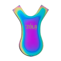 ZOLA grzebyk do laminacji metalowy Metal Comb Rainbow