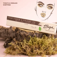 Thuya Wegańska Farba arganowo-aloesowa do brwi i rzęs Vegan  Coffee - Chłodny Brąz