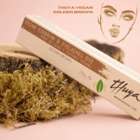 Thuya Wegańska Farba arganowo-aloesowa do brwi i rzęs Vegan  Golden Brown - Złoto Brązowy