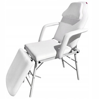 Fotel Kosmetyczny Łóżko Leżanka Przedłużania Rzęs Spa Pedicure Regulacja