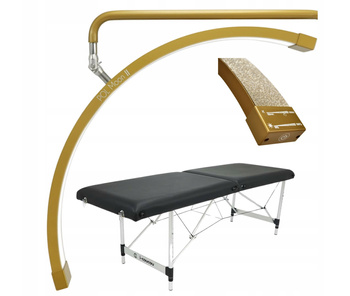 ZESTAW: Lampa kosmetyczna do rzęs + łóżko z miejscem na nogi